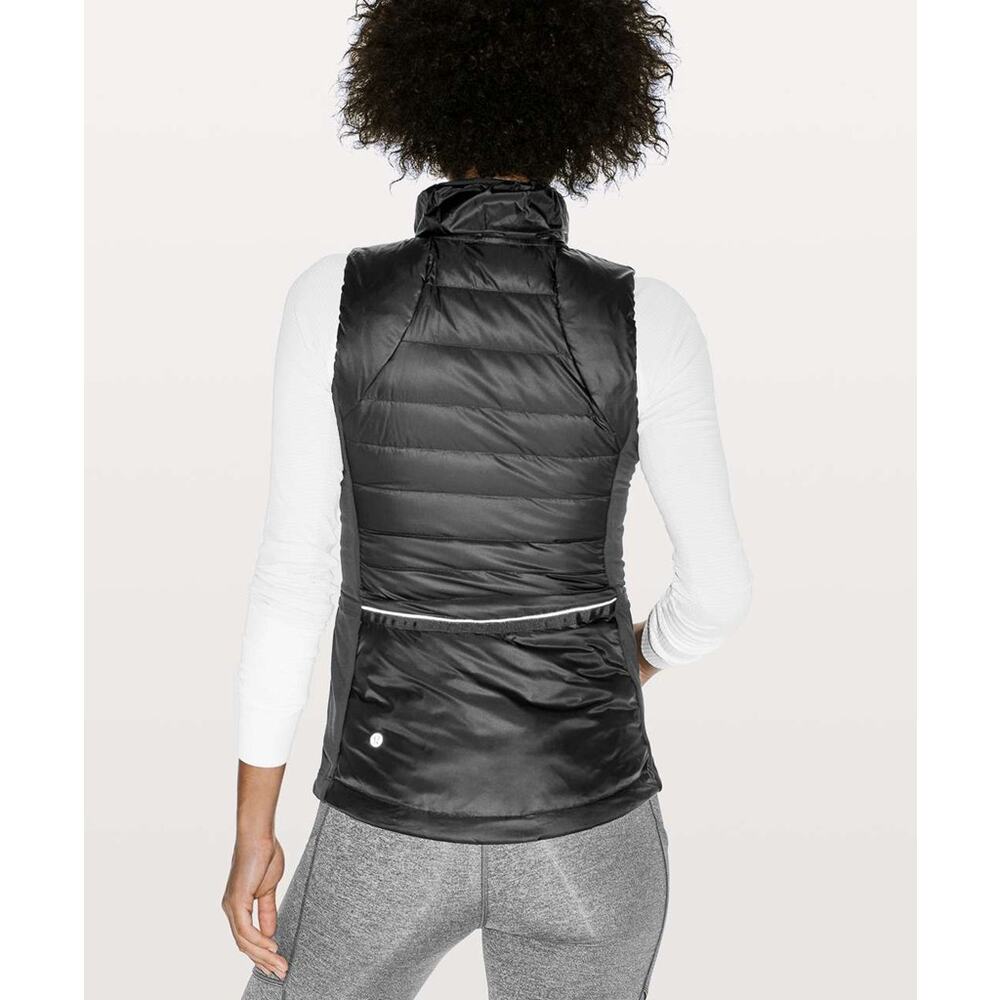 Lululemon Down For A Run Vest II Zip Up Black 8 NWT - Picture 4 of 13